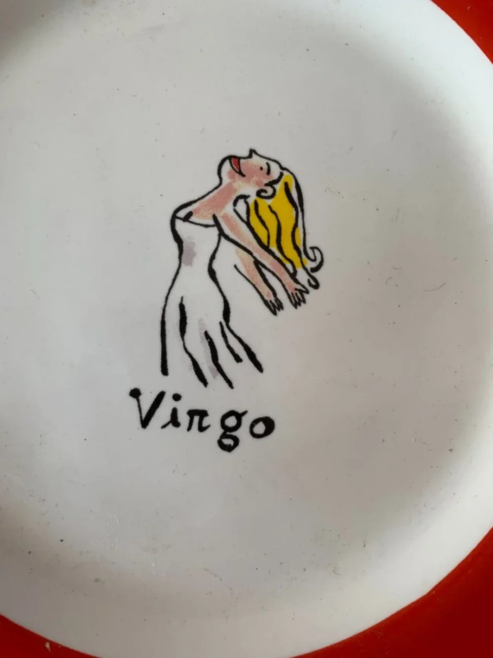 Pottery Barn Horoscope Virgo What’s Your Sign Zodiac Dessert or Salad 8” Plate